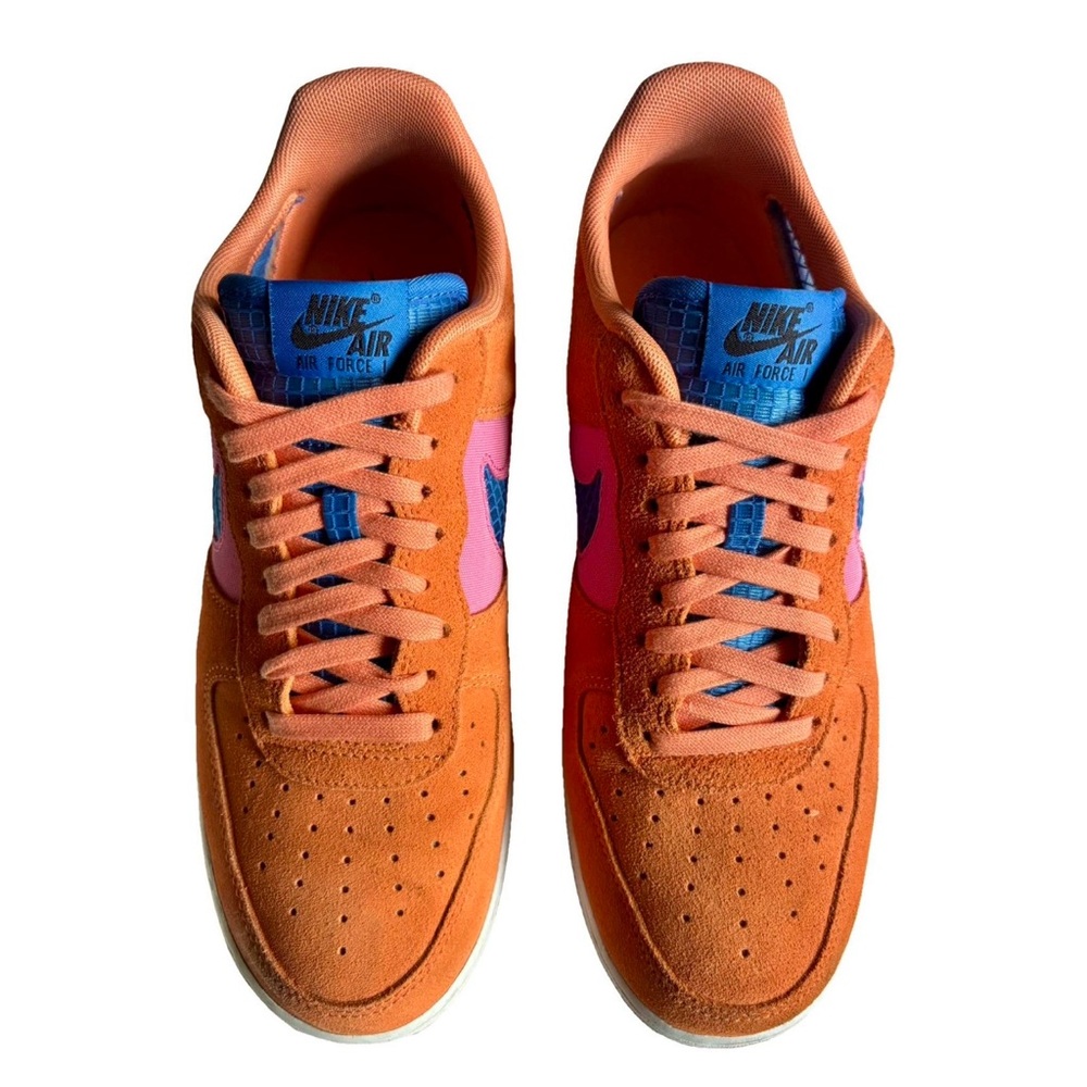 Nike Air Force 1 Orange and Pink Athletic Shoes